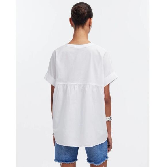 NWT Madewell Lakeline Popover Shirttail Top Size XXS - Picture 3 of 7